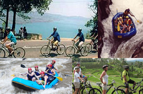 bali rafting + cycling tour