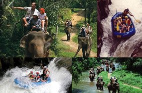 bali rafting + elephant ride